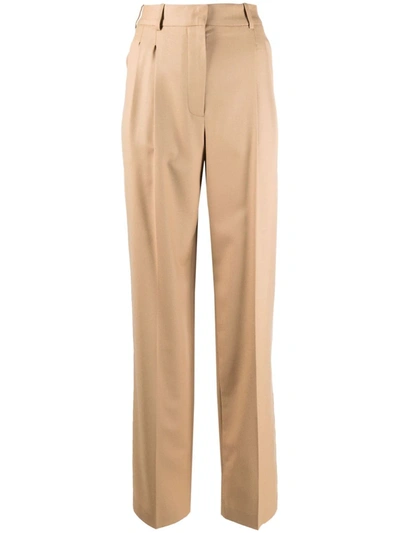 Stella Mccartney Dart Waist Tailored Trousers In Brown