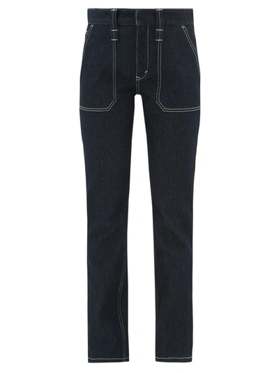 Chloé Upcycled High-rise Skinny-leg Jeans In Blue
