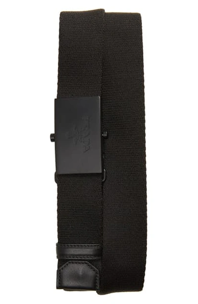 Prada Nastro Belt In Nero