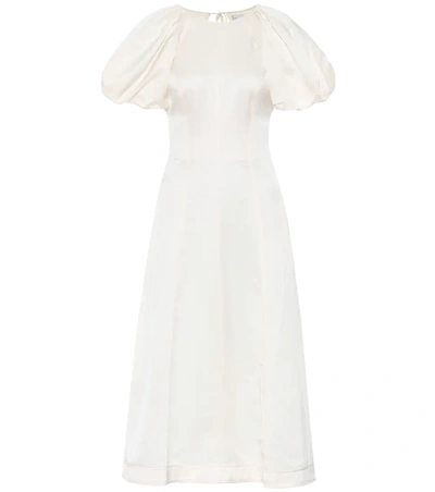 Rebecca Vallance Aimee Short Sleeve Midi Dress Ivory