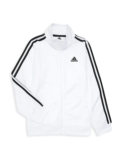 Adidas Originals Unisex Iconic Tricot Jacket - Big Kid In White