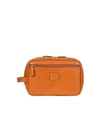 Bric's Life Pelle Traditional Leather Toiletry Kit In Cognac