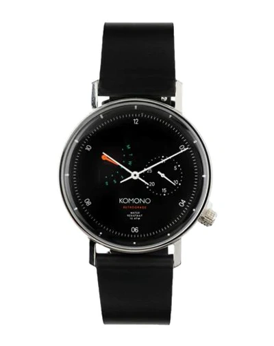 Komono Wrist Watch In Black