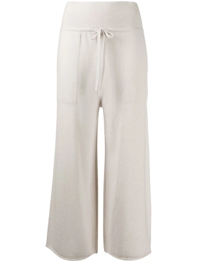 Sminfinity Cropped Drawstring Trousers In Neutrals