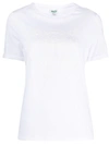 Kenzo Ladies Iridescent Tiger Short-sleeve Cotton T-shirt In Rainbow,white