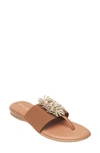 Andre Assous Novalee Sandal In Rust Fabric