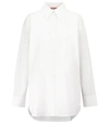 Acne Studios White Inverted Seams Shirt In Inverted-seam Cotton Shirt
