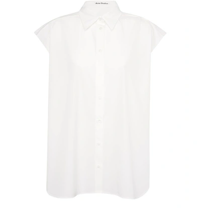 Acne Studios Oversized Cotton-poplin Shirt White