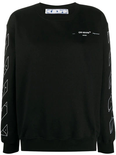 Off-white Off White Arrows Sketches Sweatshirt In Black