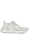 Adidas Originals Men's Ultraboost 20 Low-top Sneakers In White/ Grey Three F17/ Black