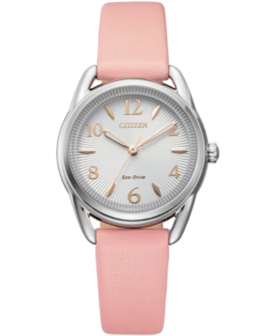 Citizen Drive From  Eco-drive Women's Blush Leather Strap Watch 30mm
