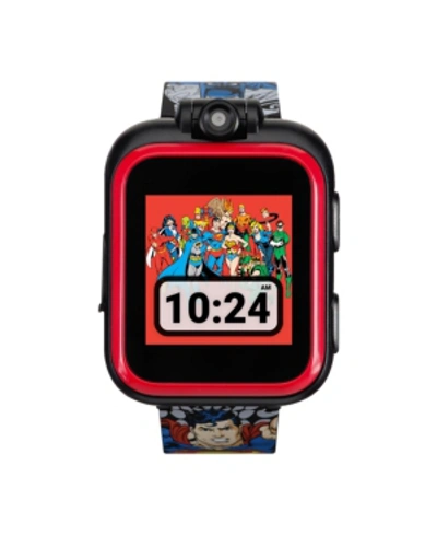 Itouch Kids Playzoom Dc Comics Justice League Strap Touchscreen Smart Watch 42x52mm In Justice League Print