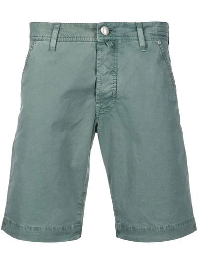 Jacob Cohen Twill Bermuda Shorts In Green