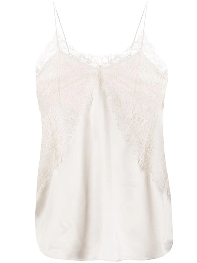 Iro Branda Sleeveless Lace Top In Neutrals