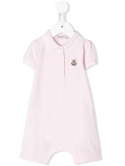 Moncler Babies' Logo-patch Shorties In Pink