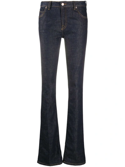 Victoria Victoria Beckham Mid-rise Flared Jeans In Blue