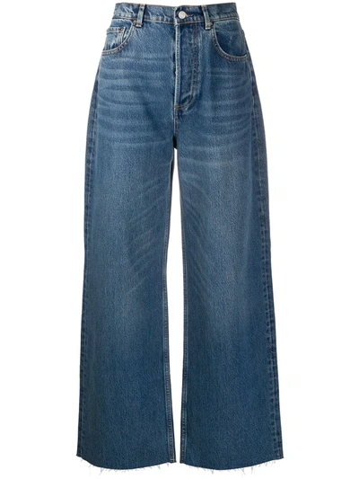 Boyish Denim Charley Wide-leg Jeans In Blue