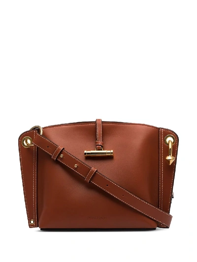 Jw Anderson Hoist Shoulder Bag In Brown