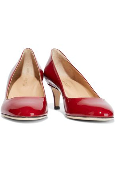 Sergio Rossi Madame Patent-leather Pumps In Red