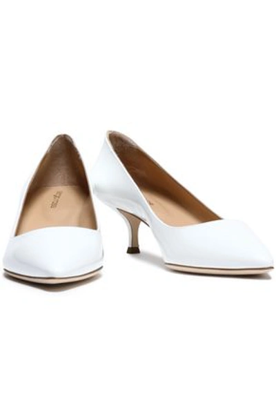 Sergio Rossi Godiva Patent-leather Pumps In White