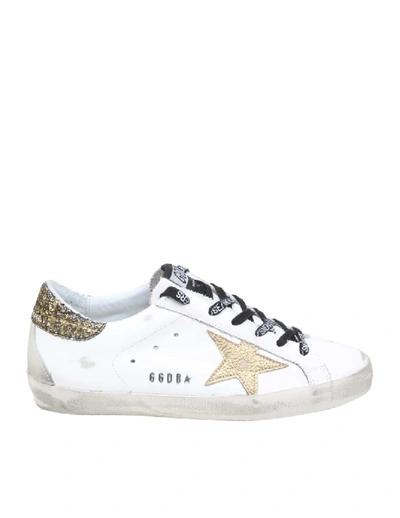 Golden Goose Superstar Sneakers In White Color Leather