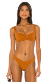 L*space Camellia Underwire Bikini Top In Hazelnut