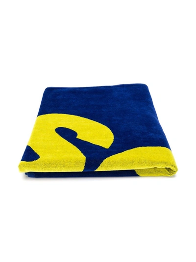 Dsquared2 Kids' Logo Beach Towel In Blue