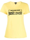 Just Cavalli Logo-print T-shirt In Yellow