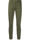 Dondup Slim-fit Tapered Leg Trousers In Green