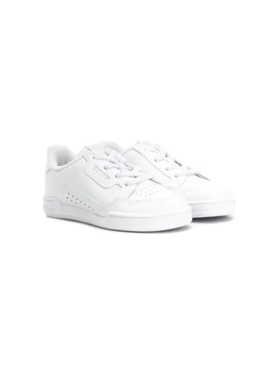Adidas Originals Kids' Continental 80 Low-top Sneakers In White