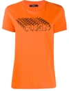 Diesel Logo Stamp T-shirt In Orange