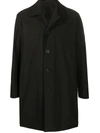 Harris Wharf London Single-breasted Trench Coat In Black