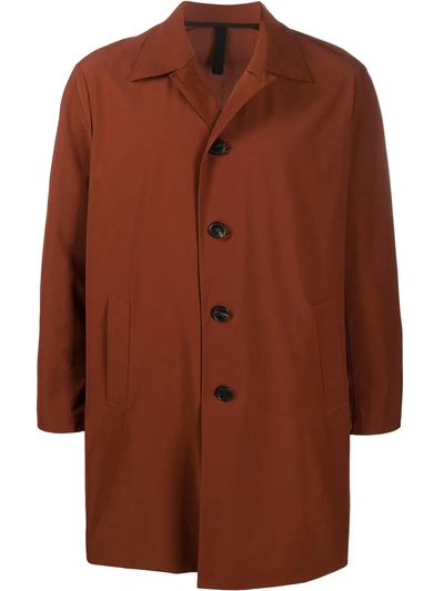 Harris Wharf London Single-breasted Trench Coat In Brown