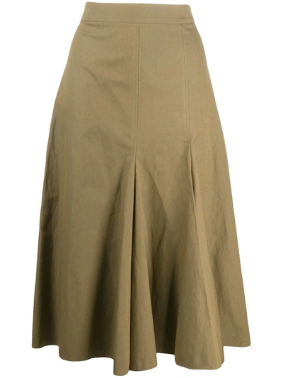 Joseph Flared A-line Skirt In Brown