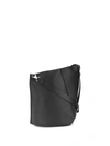 Lanvin Medium Hook Shoulder Bag In Black