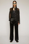 Acne Studios Satin Trousers Black