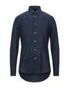 Grey Daniele Alessandrini Solid Color Shirt In Blue