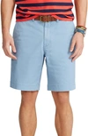 Polo Ralph Lauren Flat Front Stretch Chino Shorts In Light Blue