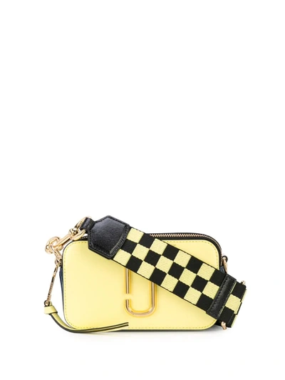 Marc Jacobs Snapshot Shoulder Bag In Yellow Leather In Sun Multi