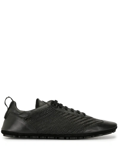 Dolce & Gabbana Oxford-style Low-top Sneakers In Black