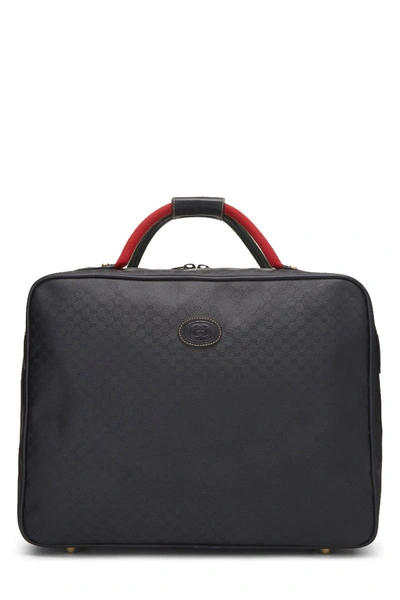 Pre-owned Gucci Black Original Gg Coated Canvas Suitcase