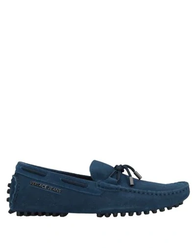 Versace Jeans Loafers In Blue