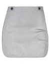 Gcds Mini Skirt In Light Grey