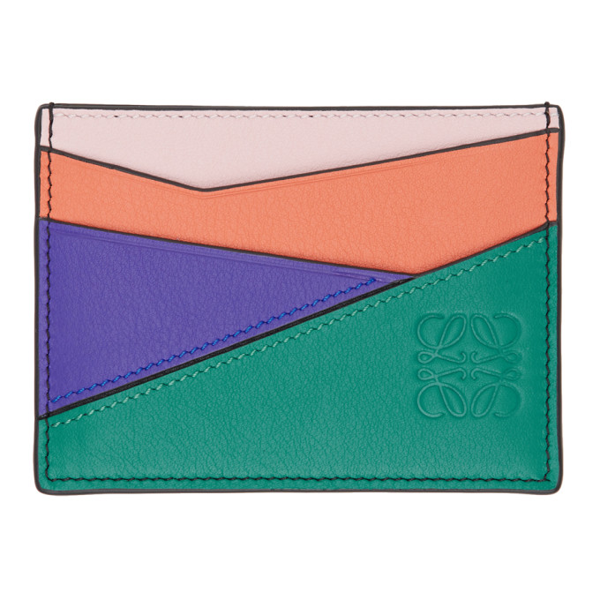 Loewe Puzzle Plain Leather Card Holder 
