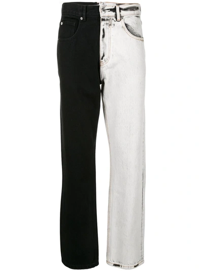 Alexander Wang Bicolor Denim Trouser In White