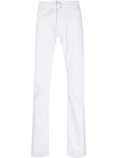 Jacob Cohen Bobby Comfort Slim Fit Chinos In White