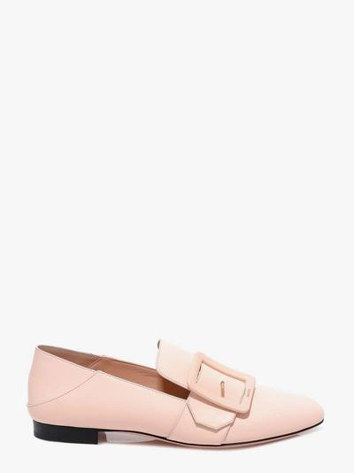 Bally 10mm Janelle Tonal Leather Loafers In Pink
