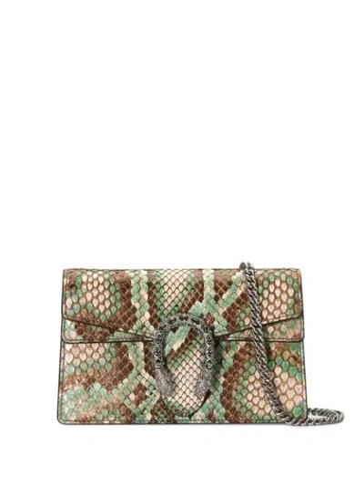 Gucci Dionysus Python Super Mini Bag In Green