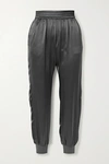 Cami Nyc The Sadie Silk-charmeuse Track Pants In Black