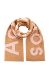 Acne Studios Toronty Logo Wool-blend Scarf In Neutral